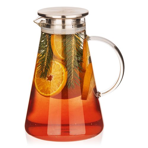 4Home Skleněný džbán s víčkem Jug Hot&Cool, 1,8 l