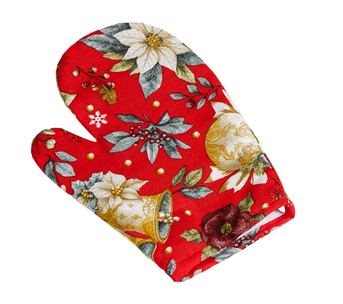 Vánoční chňapka hvězda červená