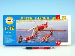 Směr model letadla Macchi Castoldi M.C.72 17,5x19cm v krabici 31x13,5x3,5cm 1:48