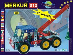 MERKUR Odtahové vozidlo 012 Stavebnice 10 modelů 217ks v krabici 26x18x5cm