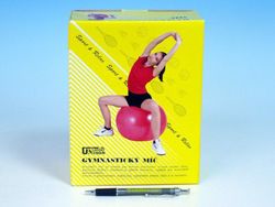 Gymnastický míč relaxační 65cm v krabici červená