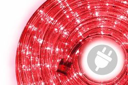 Nexos 824 LED světelný kabel 10 m - červená, 240 diod