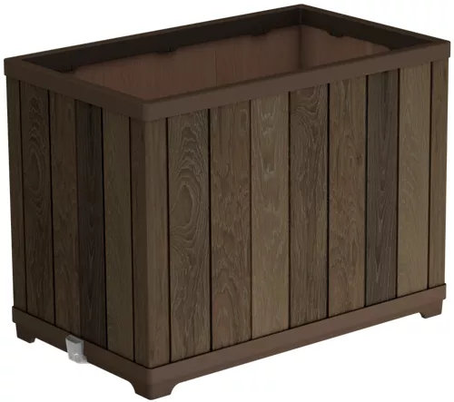 Květináč DECO RECTANGLE TALL WALNUT