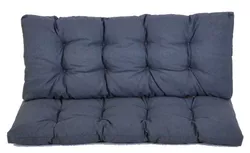 Poduška na lavici PREMIUM 120 x 45 cm, tmavě šedá
