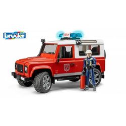 Bruder Hasičské auto Land Rover s hasičem, 28 x 13, 8 x 15, 3 cm