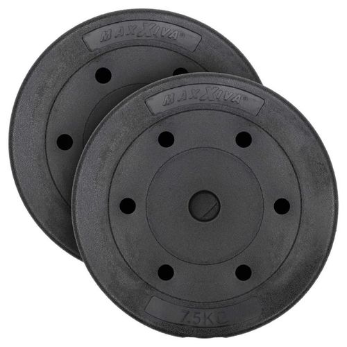 MAXXIVA Sada závaží na činky, 2 x 7,5 kg, cement