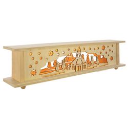 Nexos 65853 Vánoční dřevěná dekorace, 10 LED