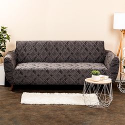 4Home Multielastický potah na sedačku Comfort Plus šedá, 180 - 220 cm, 180 - 220 cm