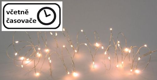 Vánoční LED osvětlení 8 m - 80 LED, teplá bílá