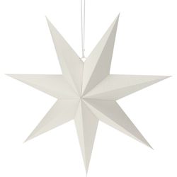 Vánoční papírová dekorace White star, 60 x 60 x 1,5 cm