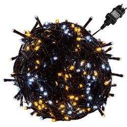 VOLTRONIC® 67592 Vánoční řetěz - 5 m, 50 LED, teple/studeně bílý