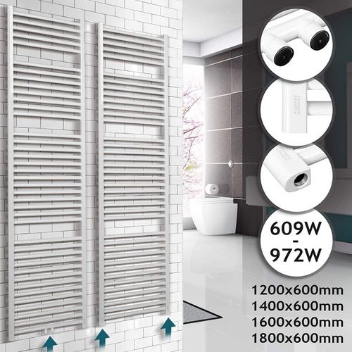 Aquamarin 74769 Koupelnový radiátor 1600 x 600 mm, bílý