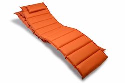 Divero 29897 Sada 2x polstrování na lehátko - oranžová