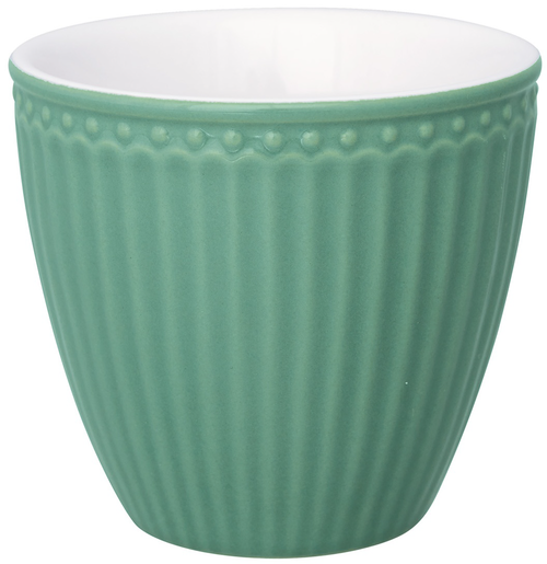 Mini porcelánový hrnek na latté Alice Dusty Green