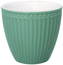 Mini porcelánový hrnek na latté Alice Dusty Green