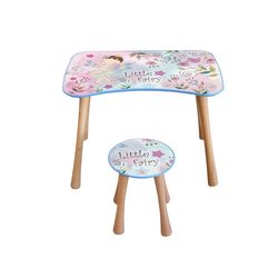 Dětský stolek se stoličkou Květinová víla, 65 x 41 x 47 cm