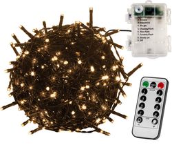 VOLTRONIC® 67406 Vánoční řetěz 10 m, 100 LED, teple bílý + ovladač