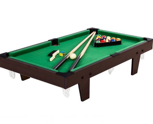 Tuin 40542 Mini kulečník pool s příslušenstvím 92 x 52 x 19 cm - hnědá