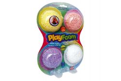 Teddies PlayFoam 60033 Modelína/Plastelína kuličková 4 barvy na kartě 18x27x4cm