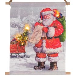 Závěsný obraz Santa Claus vč. LED, 30 x 40 cm 