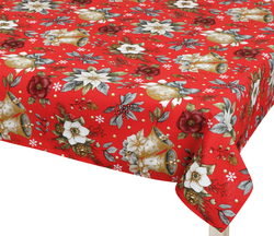 Vánoční ubrus hvězda červená