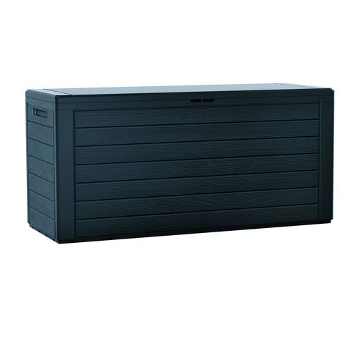 Zahradní úložný box Woodebox antracit, 190 l, 78 cm