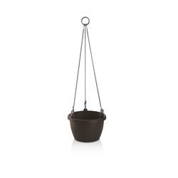 Gardenico Samozavlažovací závěsný květináč Marina hnědá, pr. 25 cm