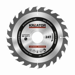 Pilový kotouč na dřevo Kreator - 160 mm, 24T