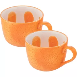 Sada keramických jumbo hrnků Tropicana pomeranč 470 ml, 2 ks