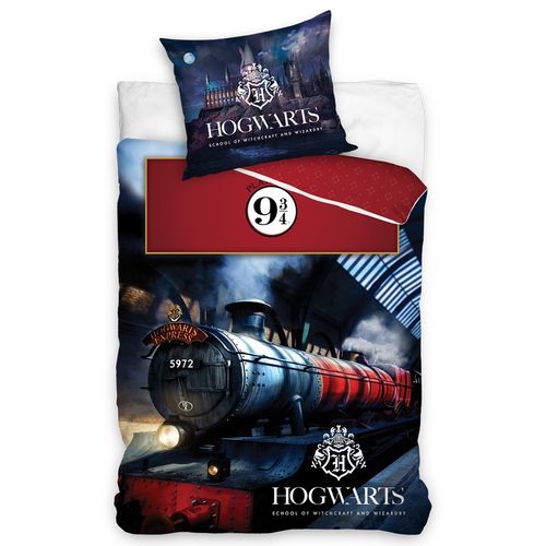 Tiptrade Bavlněné povlečení Harry Potter Expres do Bradavíc, 140 x 200 cm, 70 x 90 cm