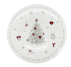Vánoční mělký talíř Luna Koleda ø 28 cm