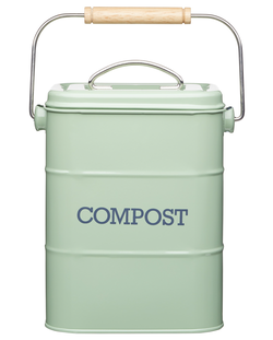 Kitchen Craft Plechový kompostér Living Nostalgia zelený