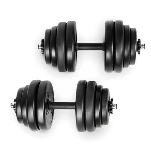 PHYSIONICS Jednoruční nakládací činky 30 kg (2 x 15 kg)