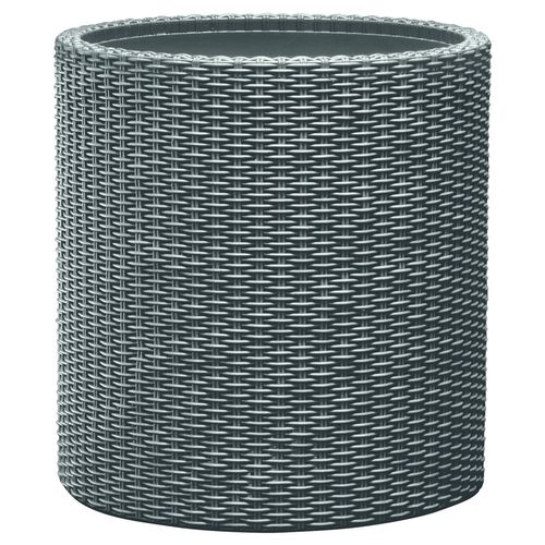 Keter Obal na květináč Cylinder Planter S šedá, 7 l, 28 x 28 x 28,3 cm