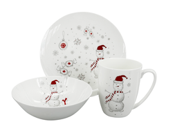 Dětská jídelní sada Koleda (talíř, miska, hrnek)