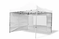 Garthen PROFI 6378 Zahradní párty stan nůžkový 3x3 m bílý + 4 boční stěny