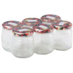 6dílná sada zavařovacích sklenic Ovoce, 212 ml