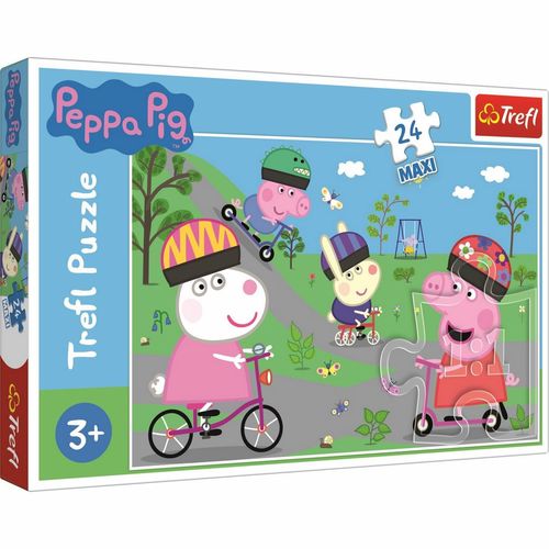 Trefl Maxi puzzle Prasátko Peppa Aktivní den, 24 dílků