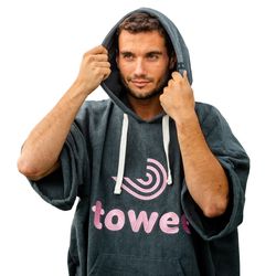 Towee Surf pončo Towee růžová, 80 x 115 cm