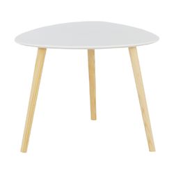 Příruční stolek Tavas, bílá, 48 x 48 x 40 cm