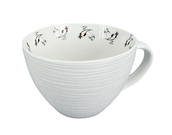 Porcelánový hrnek Croft Advent Berries 400ml, zelená/červená