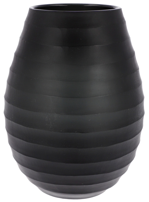 Břidlicově černá váza 23 cm