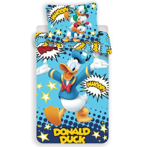 Jerry Fabrics Dětské bavlněné povlečení Donald Duck 02, 140 x 200 cm, 70 x 90 cm