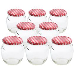 Orion Sada zavařovacích sklenic s víčkem Karo 0,5 l, 8 ks