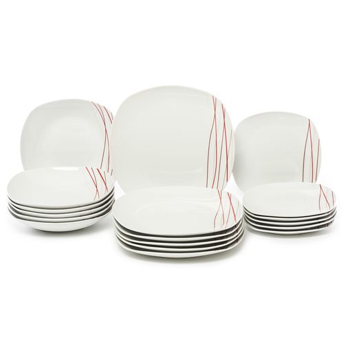 SENCILLA Jídelní souprava talířů z porcelánu 18dílná, MÄSER