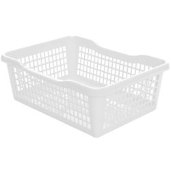 Aldo Plastový košík 24,8 x 14,7 x 7,2 cm, bílá