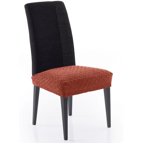 Forbyt Multielastický potah na sedák na židli Martin terakota, 50 x 60 cm, sada 2 ks