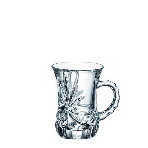 Crystal Bohemia hrnky Mašle 120 ml, 6 ks