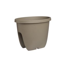 Gardenico Balkónový květináč na zábradlí Balconia  OVI taupe, pr. 30 cm