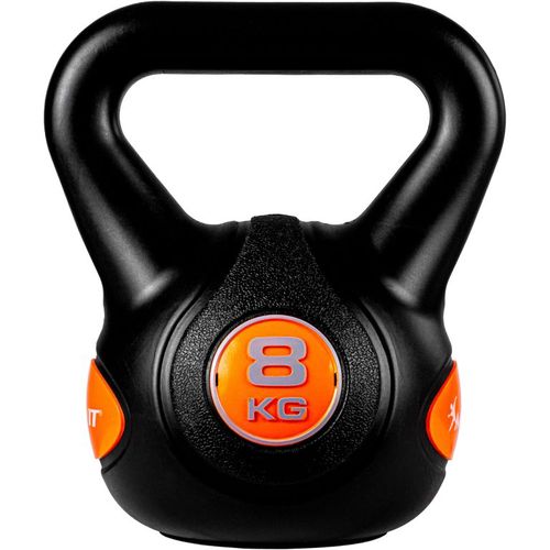 MOVIT Kettlebell činka - 8 kg, černá/oranžová